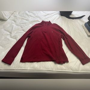 Polo Quarter Zip Red Sweater